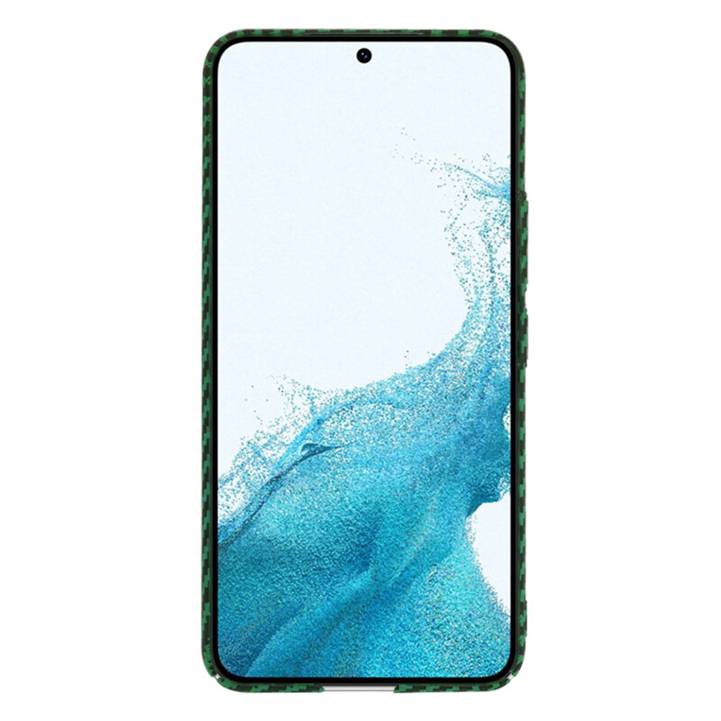Husa Samsung Galaxy S22 5G Techsuit Carbonite FiberShell, verde