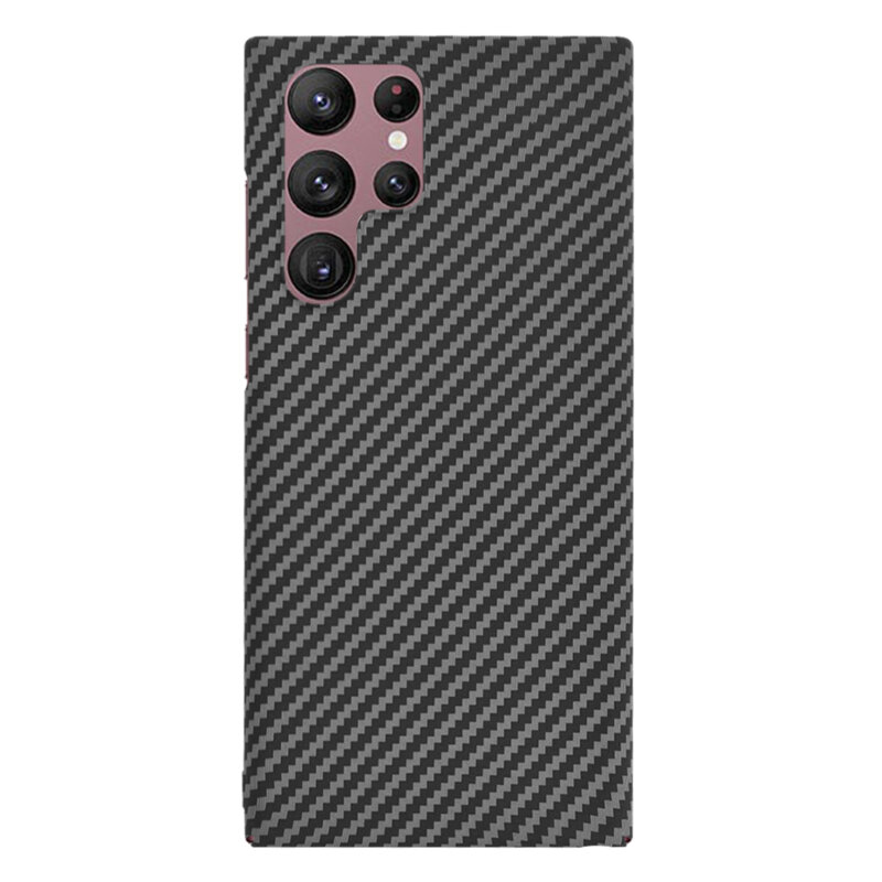 Husa Samsung Galaxy S22 Ultra 5G Techsuit Carbonite FiberShell, negru