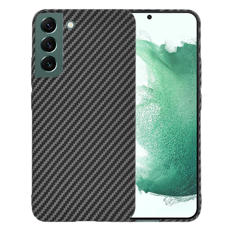 Husa Samsung Galaxy S22 Plus 5G Techsuit Carbonite FiberShell, negru