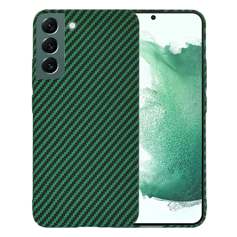 Husa Samsung Galaxy S22 Plus 5G Techsuit Carbonite FiberShell, verde