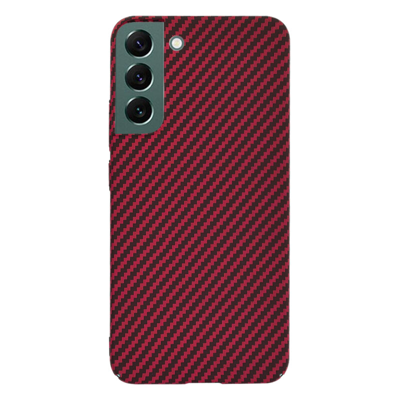 Husa Samsung Galaxy S22 Plus 5G Techsuit Carbonite FiberShell, rosu