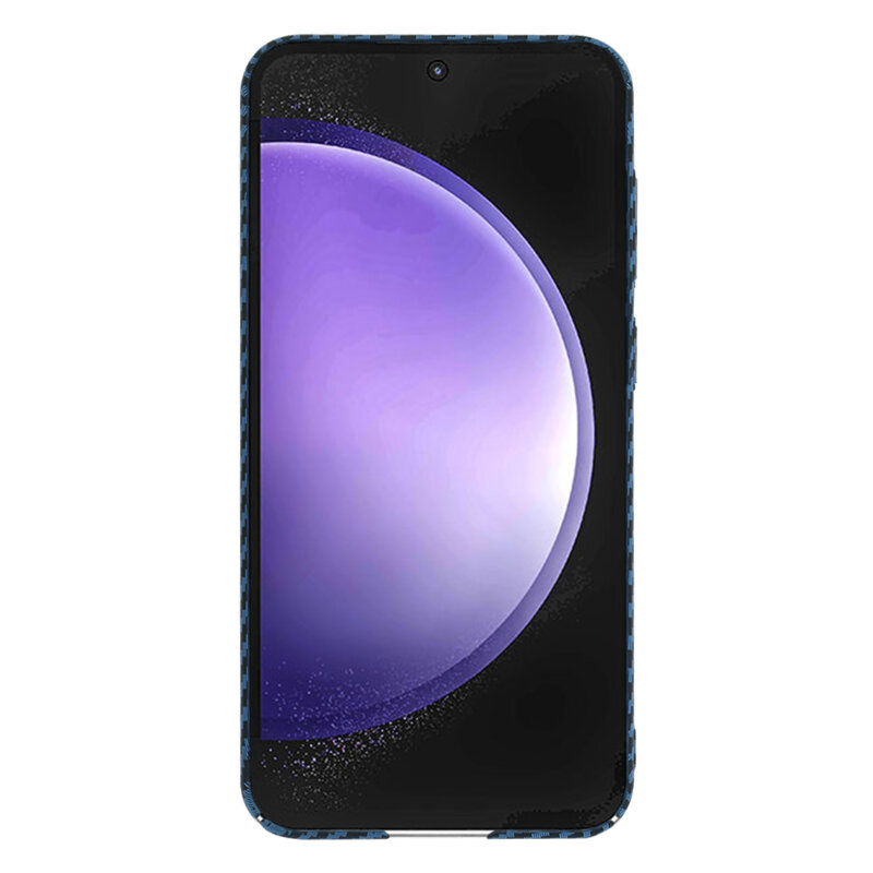 Husa Samsung Galaxy S23 FE Techsuit Carbonite FiberShell, cyan