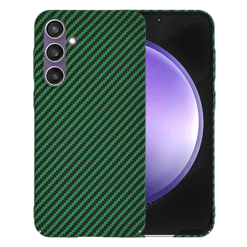 Husa Samsung Galaxy S23 FE Techsuit Carbonite FiberShell, verde