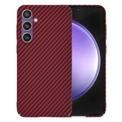 Husa Samsung Galaxy S23 FE Techsuit Carbonite FiberShell, rosu