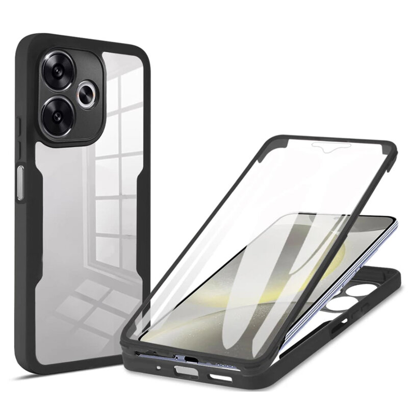 Husa 360° Xiaomi Poco F6 Techsuit ColorVerse, negru