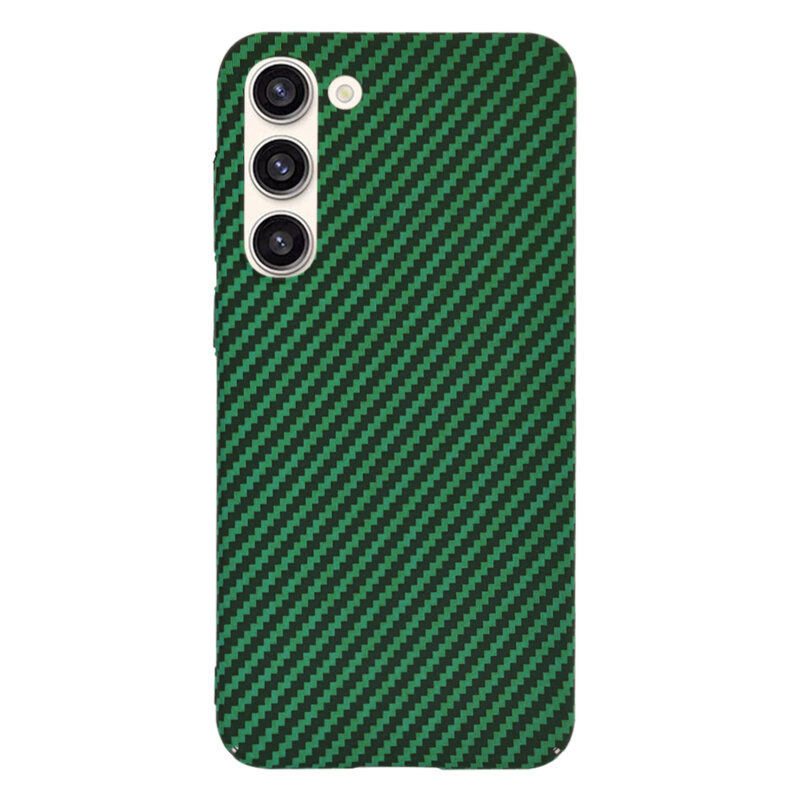 Husa Samsung Galaxy S23 Plus Techsuit Carbonite FiberShell, verde