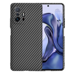 Husa Xiaomi 11T Techsuit Carbonite FiberShell, negru