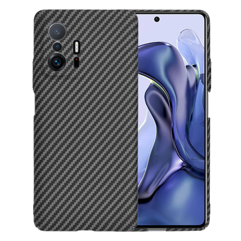 Husa Xiaomi 11T Techsuit Carbonite FiberShell, negru