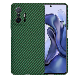 Husa Xiaomi 11T Techsuit Carbonite FiberShell, verde