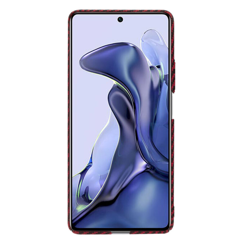 Husa Xiaomi 11T Techsuit Carbonite FiberShell, rosu