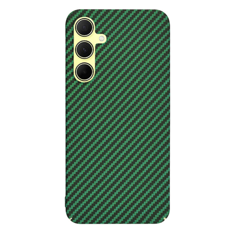 Husa Samsung Galaxy A35 5G Techsuit Carbonite FiberShell, verde