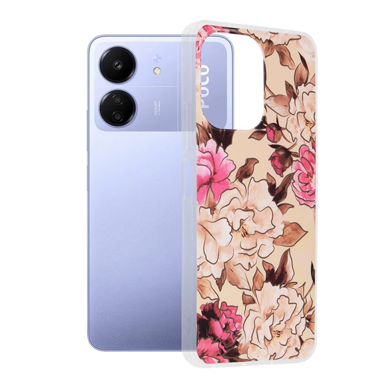 Husa Xiaomi Poco C65 Techsuit Marble, Mary Berry Nude