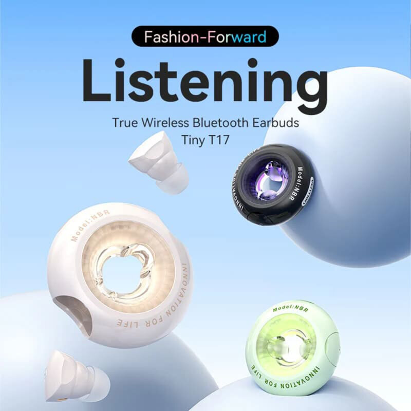 Casti in-ear TWS, Bluetooth, Vention Tiny T17, verde, NBRG0