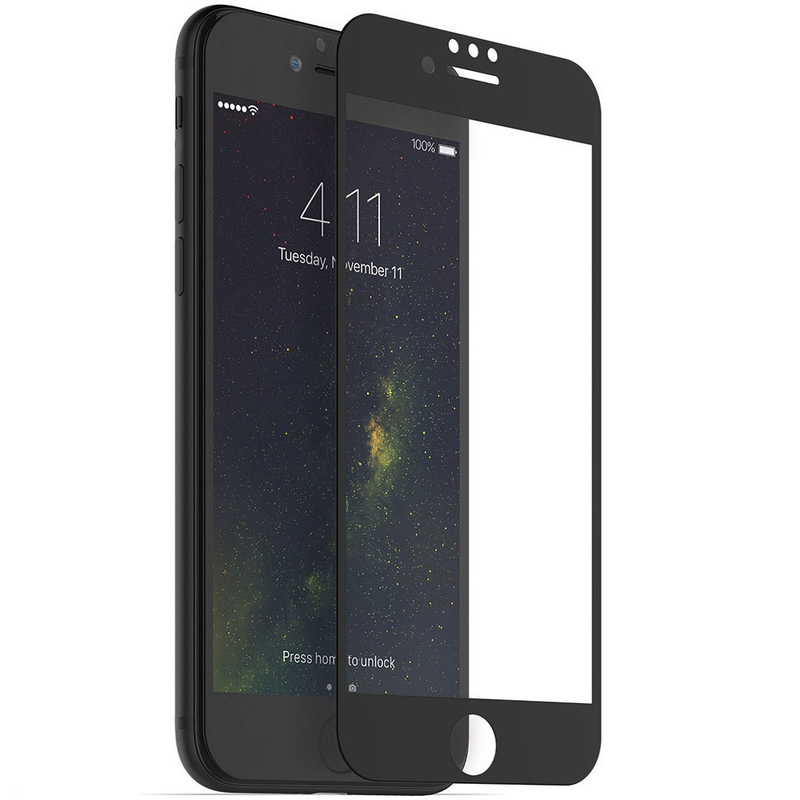 Folie Protectie iPhone 7 Sticla Securizata Mata 3D FullGlue - Negru (FOREST)