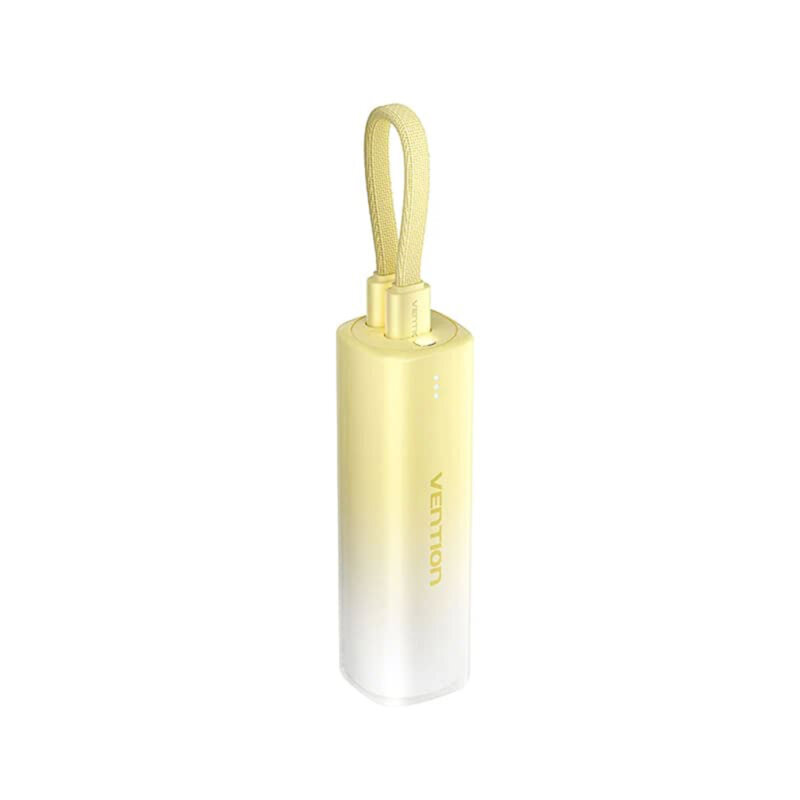 Baterie externa Type-C, Lightning Vention, 5000mAh, FHWY0, galben