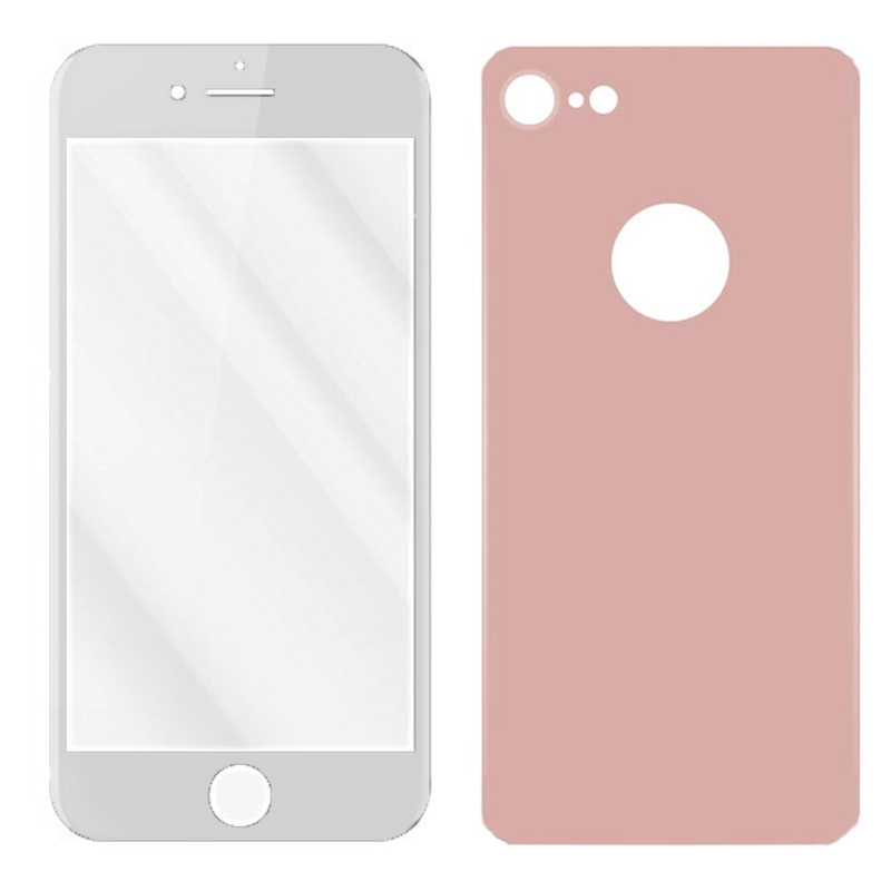 Folie Protectie iPhone 7 Sticla Securizata (fata+spate) 3D FullGlue - Alb