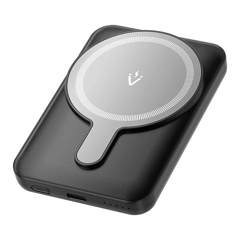 Baterie externa wireless, Type-C, 5000mAh, Vention, FHSB0, negru