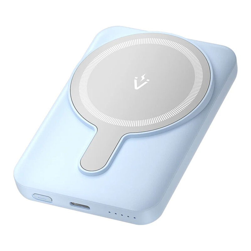 Baterie externa wireless, Type-C, 5000mAh, Vention, FHSL0, blue