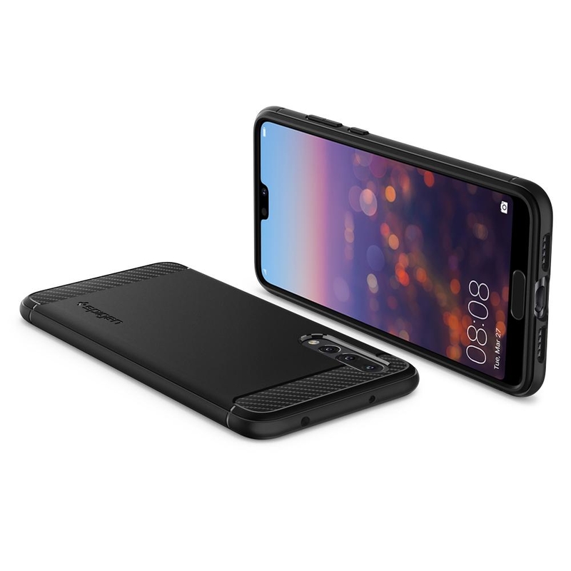Husa Huawei P20 Pro Spigen Rugged Armor, negru