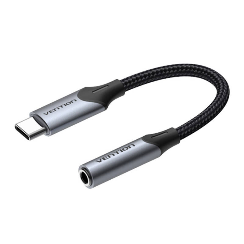 Adaptor audio Jack la Type-C, cu DAC Vention BGJHA, gri