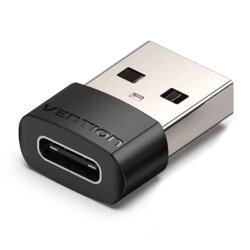 Apator Type-C la USB 2.0, OTG, 480Mbps, Vention, CDWB0, negru