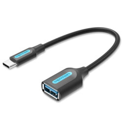 Adaptor Type-C la USB 3.0, 5Gbps, OTG, Vention, CCVBB, negru