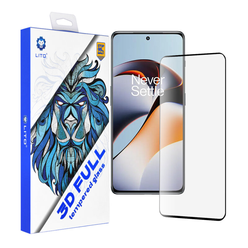 Folie sticla OnePlus 11R Lito 3D Full Cover, negru