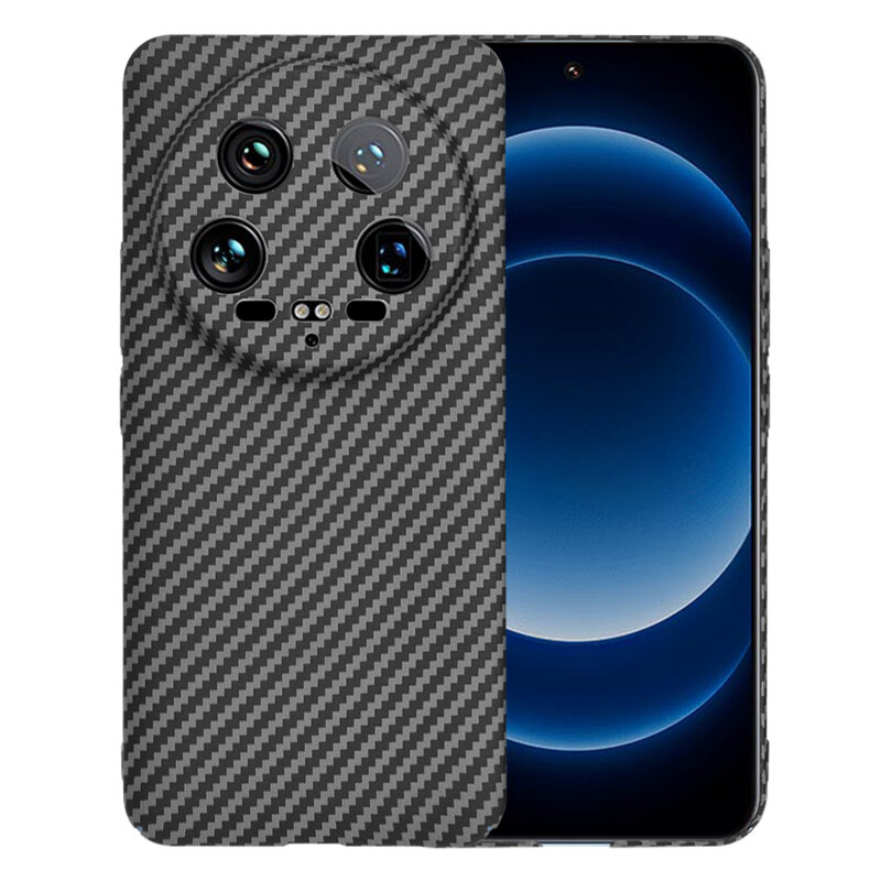 Husa Xiaomi 14 Ultra Techsuit Carbonite FiberShell, negru