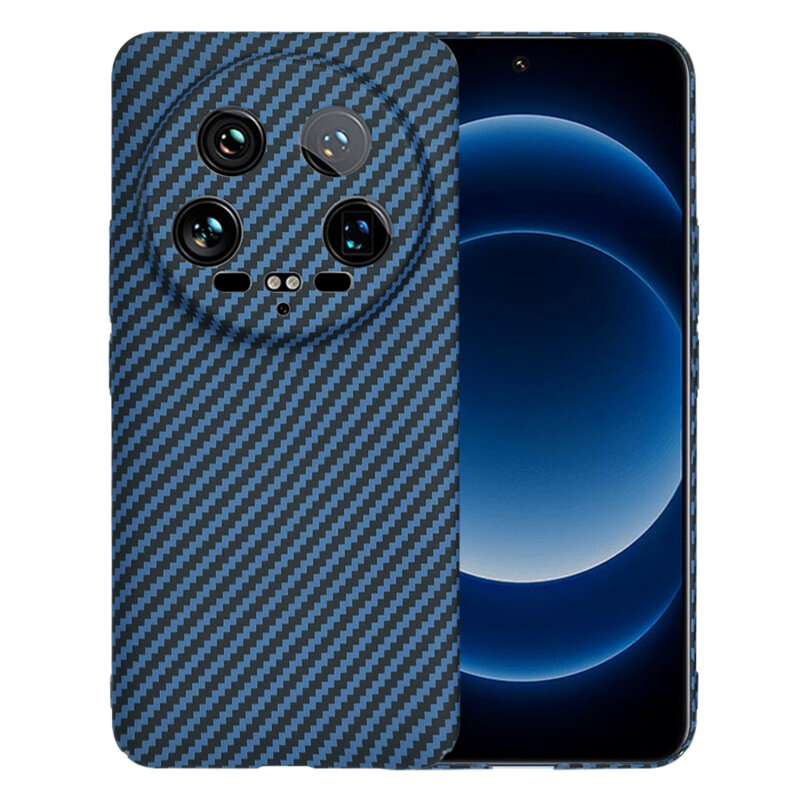 Husa Xiaomi 14 Ultra Techsuit Carbonite FiberShell, cyan