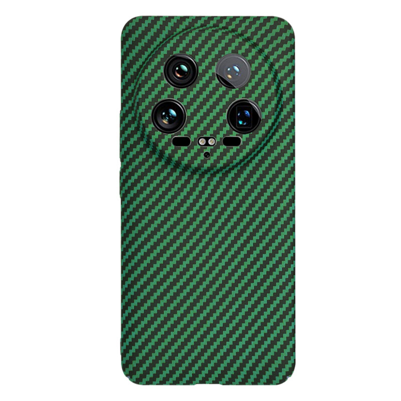 Husa Xiaomi 14 Ultra Techsuit Carbonite FiberShell, verde