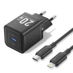 Incarcator Type-C la Lightning, GaN, 20W + cablu Vention, TZ-FEPB0-EU-02