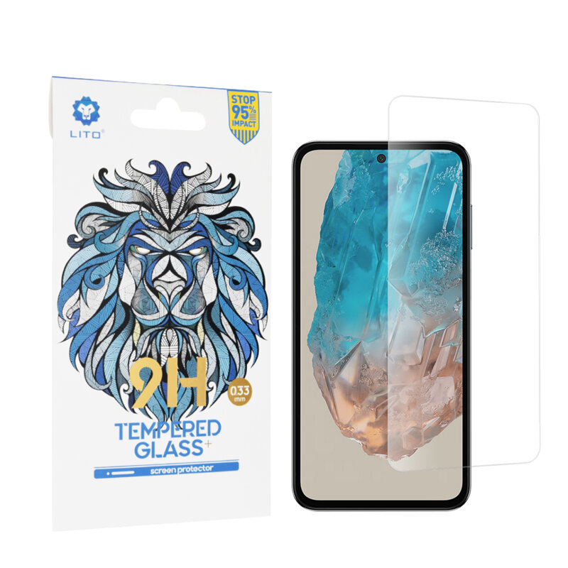 Folie sticla Samsung Galaxy M35 Lito 9H Tempered Glass, transparenta
