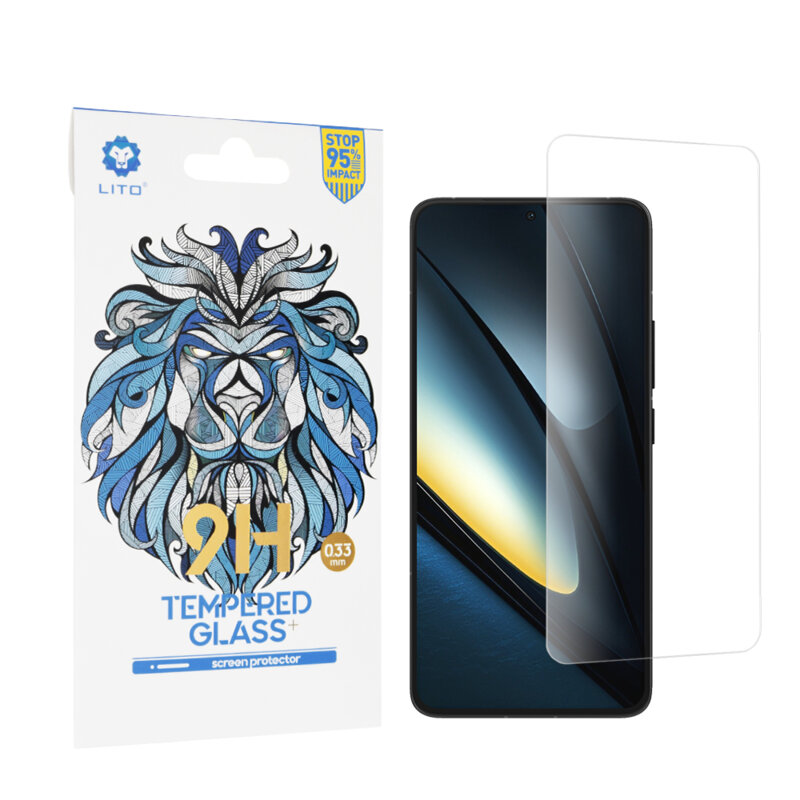 Folie sticla Xiaomi Poco F6 Pro Lito 9H Tempered Glass, transparenta