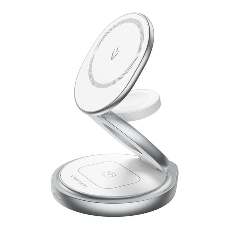 Incarcator wireless 3in1, 15W, suport magnetic, Vention, FGEI0