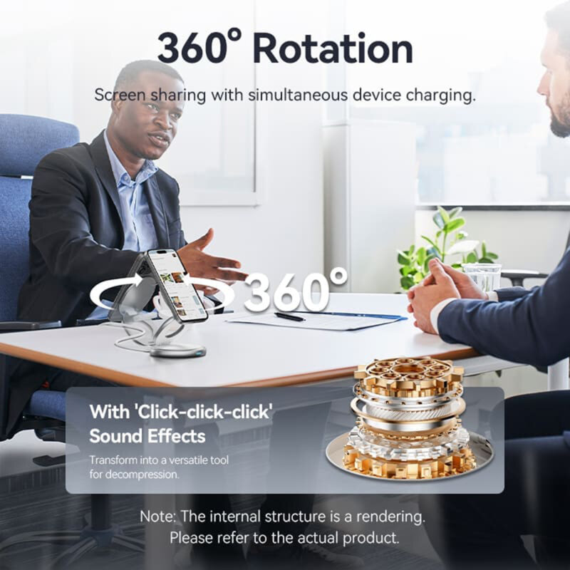 Incarcator wireless 3in1, 15W, suport magnetic, Vention, FGEI0