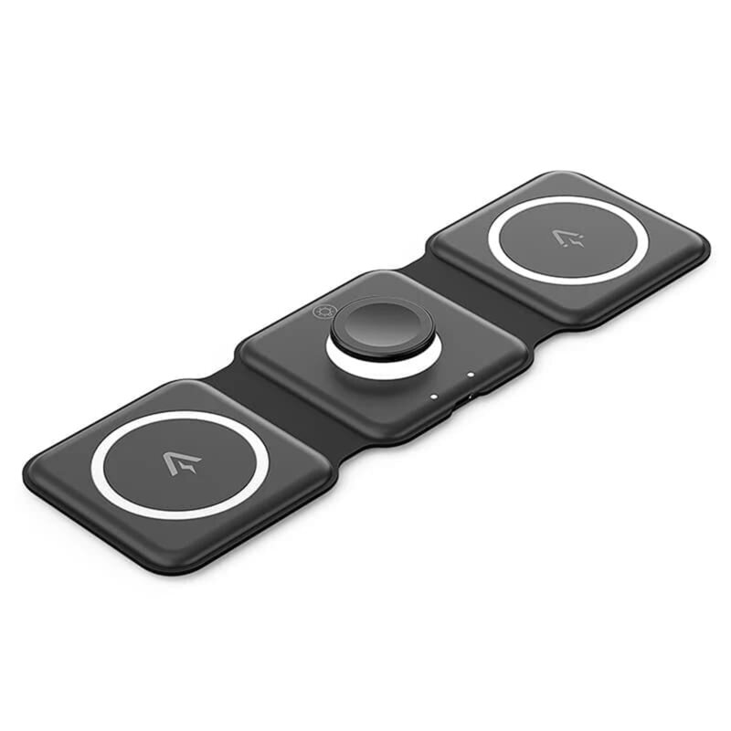 Incarcator wireless MagSafe, 15W, 3in1, Vention, FGGB0, negru