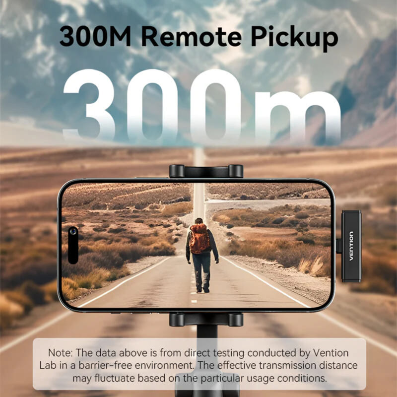 [Pachet 2x] Microfon tip lavariera wireless Vention NCAB0, negru