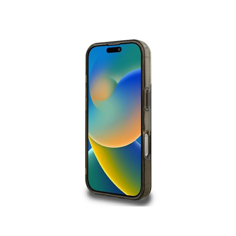 Husa iPhone 16 Pro Max originala Guess IML 4G Background MagSafe, maro, GUHMP16XH4DTEW