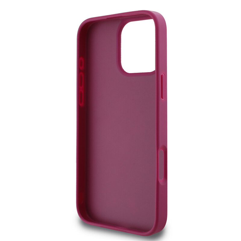 Husa Guess Glitter iPhone 16 Pro cu sclipici, magenta, GUHCP16LHG4SGU