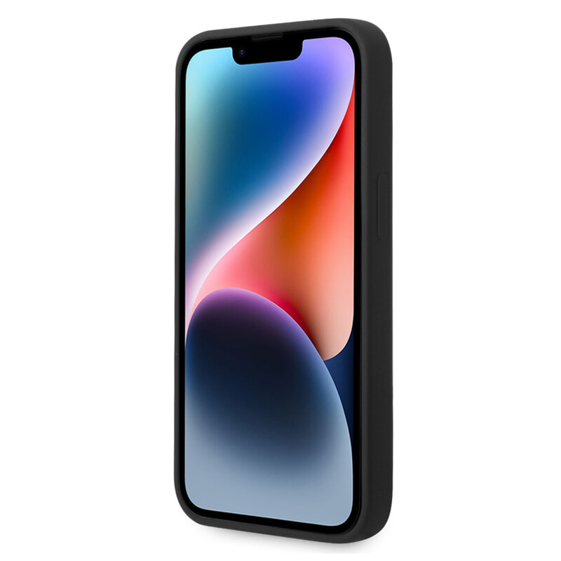 Husa Karl Lagerfeld iPhone 15 Plus Silicone MagSafe, Choupette Head, negru, KLHMP14MSLCHBK