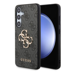 Husa originala Guess Samsung Galaxy S24 Plus Hardcase 4G Big Metal Logo, negru, GUHCS24M4GMGGR