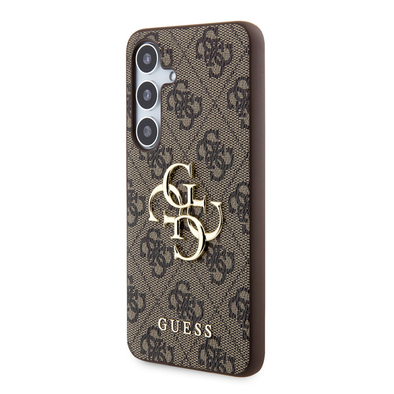 Husa originala Guess Samsung Galaxy S24 Plus Hardcase 4G Big Metal Logo, maro, GUHCS24M4GMGBR