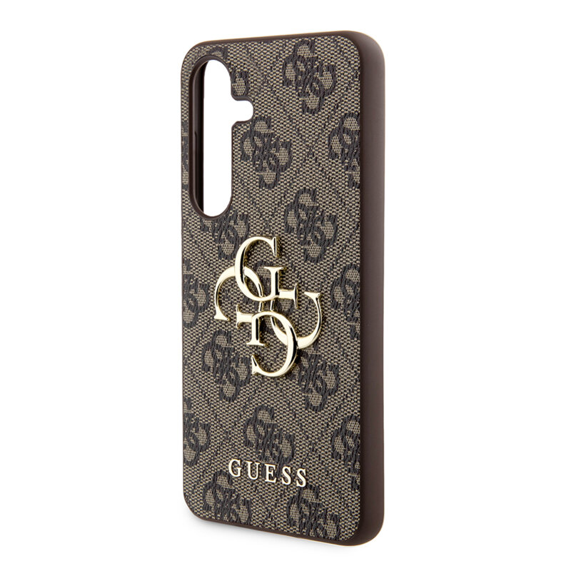 Husa originala Guess Samsung Galaxy S24 Plus Hardcase 4G Big Metal Logo, maro, GUHCS24M4GMGBR