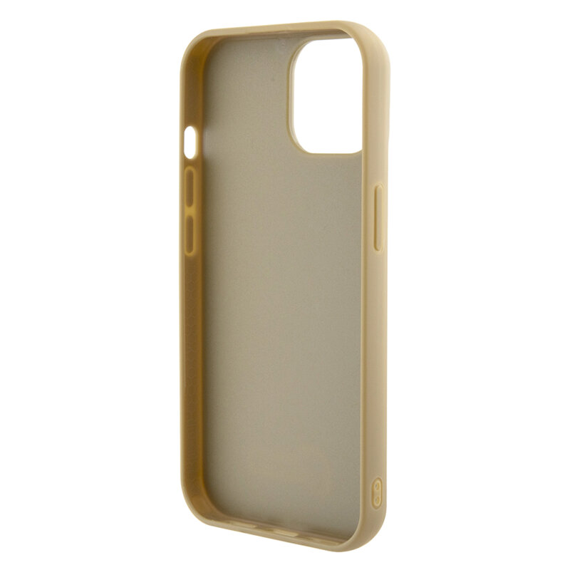 Husa originala Guess iPhone 15 Disco Metal Script, auriu, GUHCP15SPMSDGSD