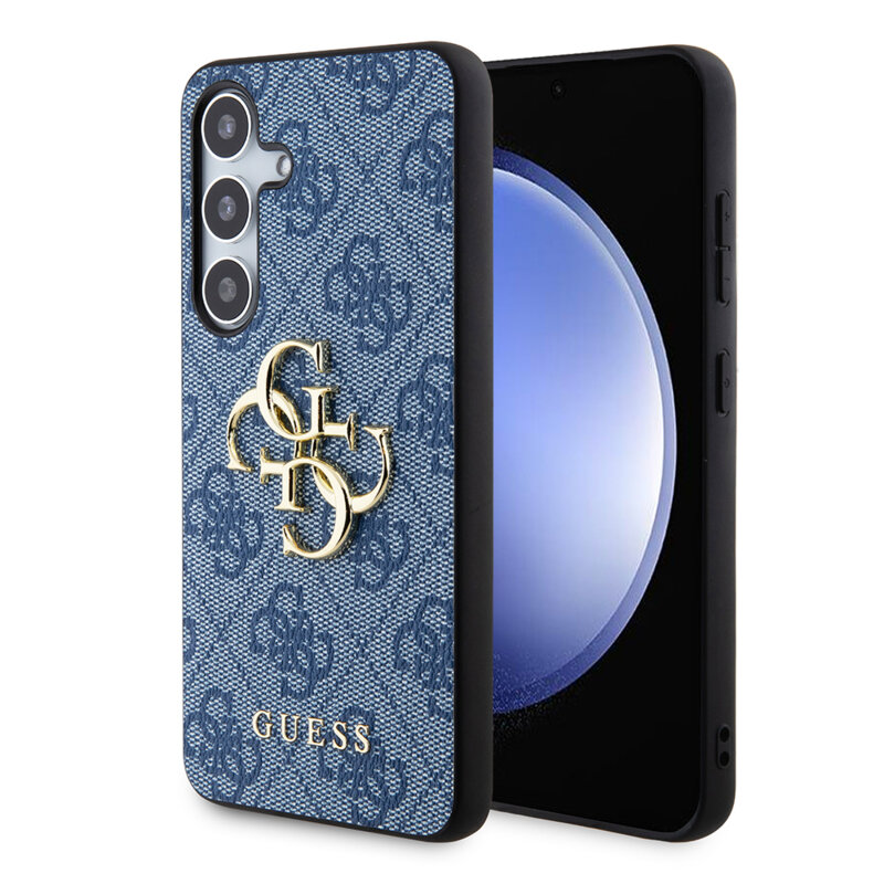 Husa originala Guess Samsung Galaxy S24 Plus Hardcase 4G Big Metal Logo, albastru, GUHCS24M4GMGBL