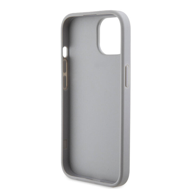 Husa originala Guess iPhone 15 Strass Metal Logo, argintiu, GUHCP15SPS4DGPS
