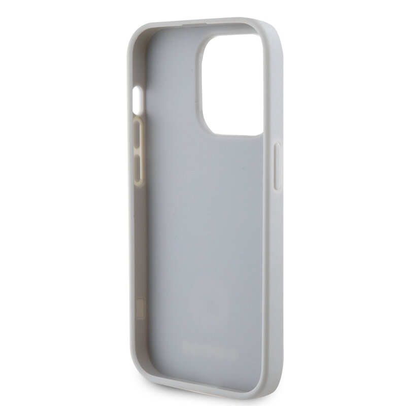 Husa originala Guess iPhone 15 Pro Strass Metal Logo, argintiu, GUHCP15LPS4DGPS