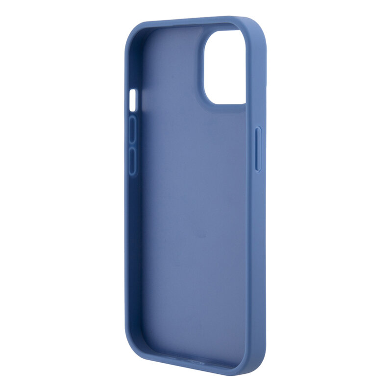 Husa Guess Crossbody 4G Metal Logo iPhone 15, albastru, GUHCP15SP4TDSCPB