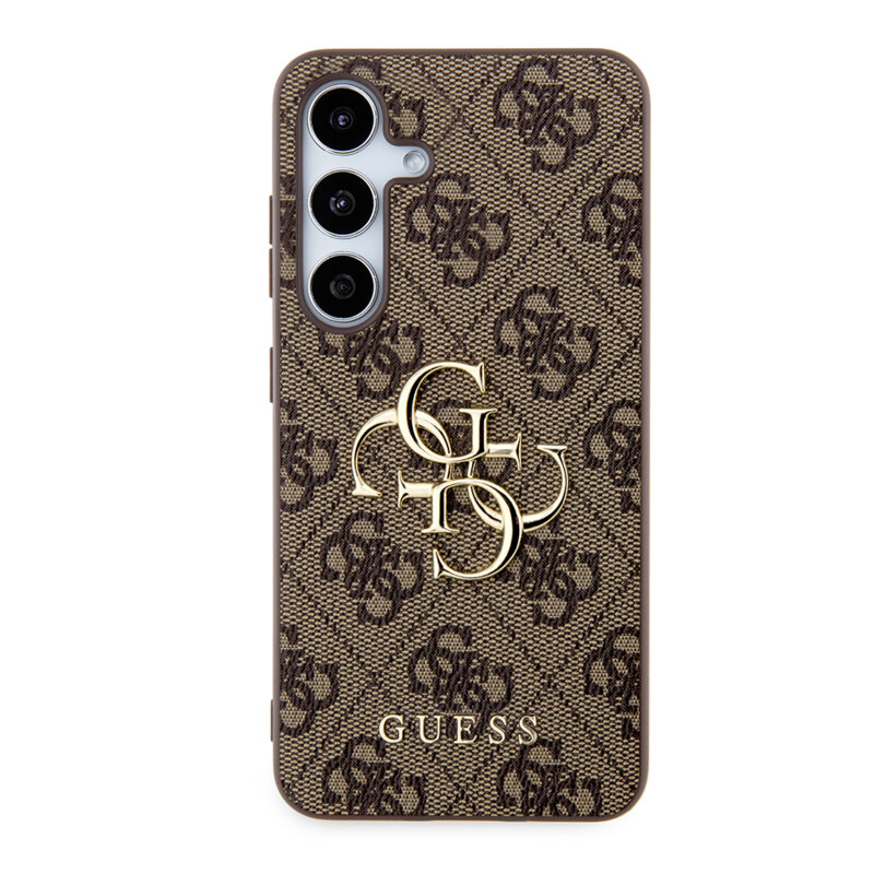 Husa originala Guess Samsung Galaxy S24 Hardcase 4G Big Metal Logo, maro, GUHCS24S4GMGBR