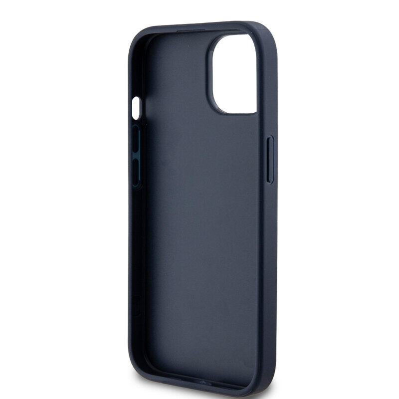 Husa originala Guess iPhone 15 Hardcase 4G Triangle Metal Logo, albastru, GUHCP15SPG4GPB